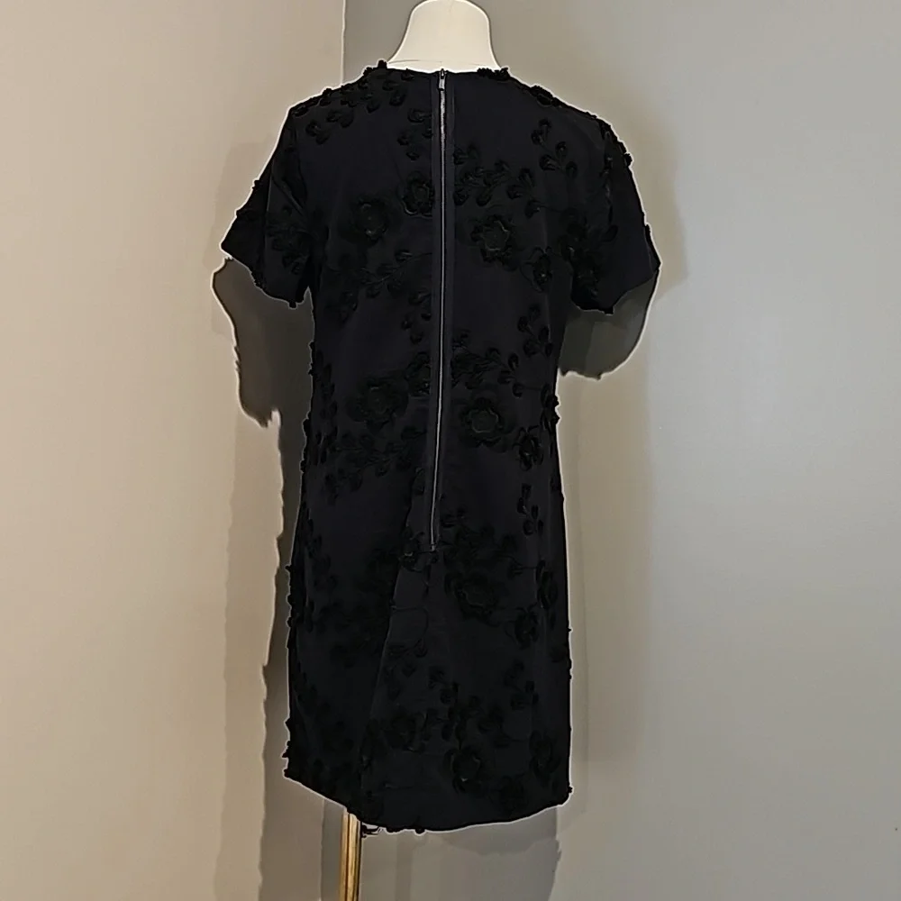 Banana Republic Navy Embroidered Jacquard Dress size 6 - Picture 5 of 7